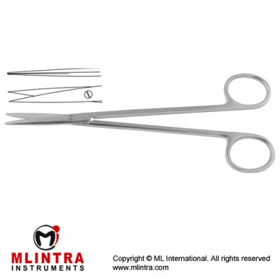 Metzenbaum-Fino Delicate Dissecting Scissor Straight - Sharp/Sharp Slender Pattern Stainless Steel, 20 cm - 8"